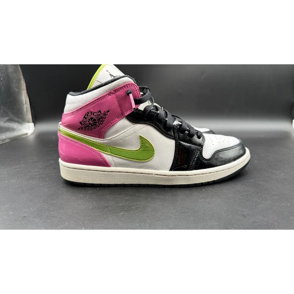Air Jordan 1 Mid SE Edge Glow White Pink Green Blue CZ9834-100 Mens 11